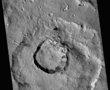 Karratha Crater on Mars, source NASA MRO.